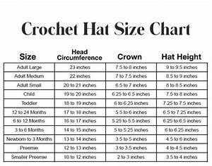 Hat Size Chart Diy From Home Crochet