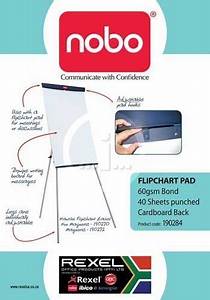 Nobo Flip Chart Pad 60gsm 40 Sheets White Stationery Buy Online