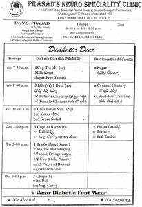 Diabetic Patient Diet Chart In Telugu