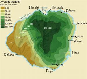 Hawaii Weather Guide With Maui Oahu Big Island And Kauai Rainfall Maps