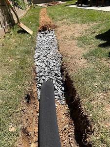 Planning and preparation for a French drain