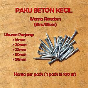 ukuran paku beton 8 mm