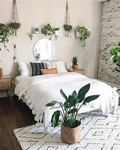 White Bedroom with Plants