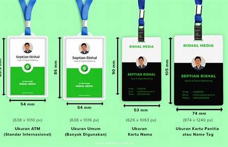 ukuran id card sesuai kebutuhan