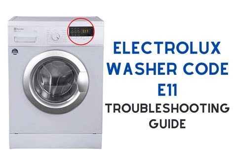 Electrolux Washer E11 Error