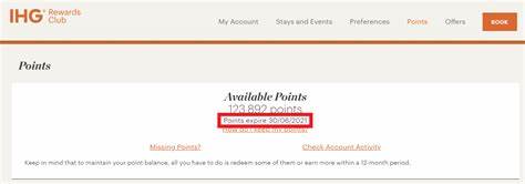 IHG Catalog Points Expiry