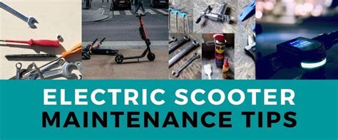 maintenance tips for electric scooter