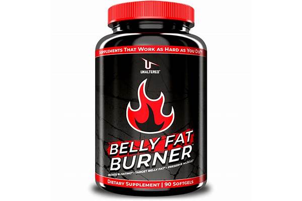 Supplements for belly fat loss