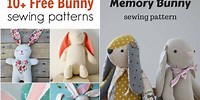 Easter Bunny Sewing Patterns to Print