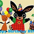 Bing Bunny with Party Hat Clip Art