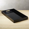Black Rectangle Tray Coffee Table