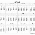 Blank Yearly Calendar Pri… 