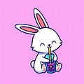 Bunny Drinking a Bud Light