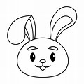 Bunny Rabbit Face Coloring Pages