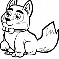 Cute Baby Husky Coloring Pages