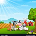 Cute Farm Animals for Back