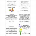 Easter Card Sentiments for Kids