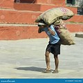 Man Carrying Heavy