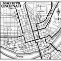 Map of Front Street Cincinnati Ohio