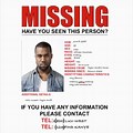 Missing Person Poster