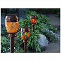 Mosaic Stained Glass Solar Powered Outdoor Lights