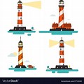 Round Island Lighthouse Vector