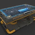Sci-Fi Metal Table