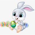 Small Cute Cartoon Easter Bunny
