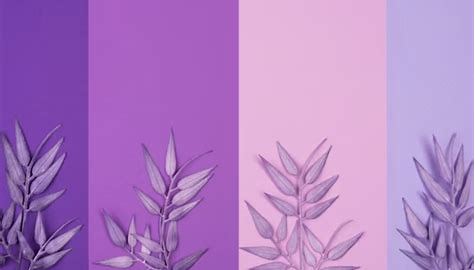 Desain Grafis dengan Warna Lilac dan Taro