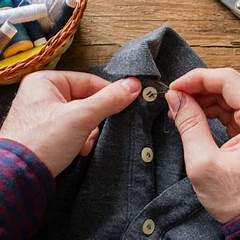 diy clothing button repair