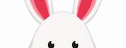 Cute Cartoon Easter Bunny Face