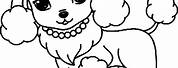 Puppy Dog Poodle Coloring Pages
