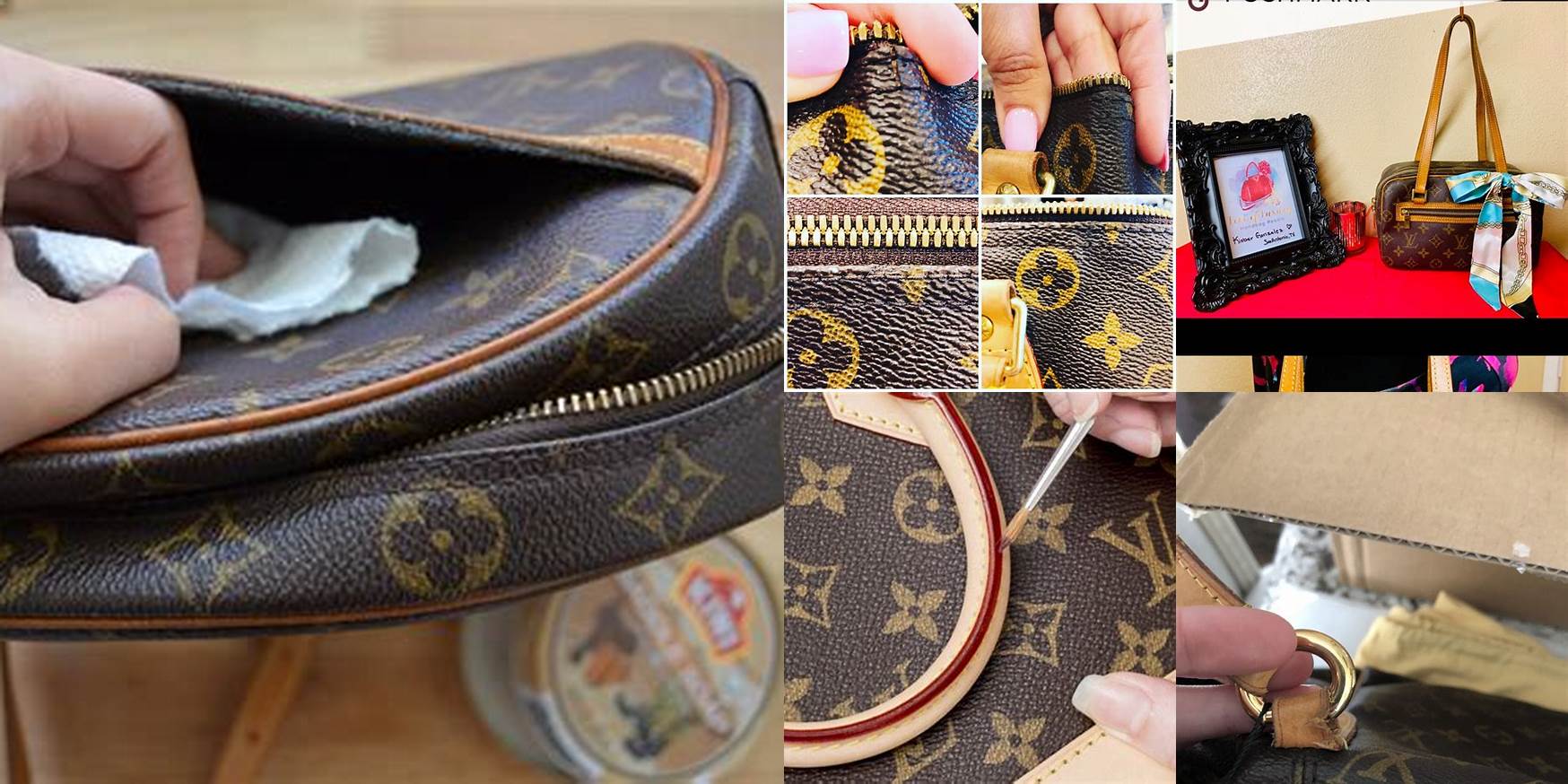 How to repair cracked Louis Vuitton canvas 