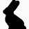Easter Bunny Silhouette Template