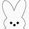 Easter Peep Bunny Template