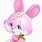 Pink Cartoon Bunny Rabbit
