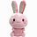 Pink Plush Easter Bunny