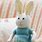 Rabbit Toy Knitting Pattern