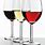 Red and Rose Wine Glass