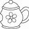 Teapot Clip Art Outline