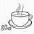 Coffee Bean Coloring Page