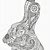 Zentangle Coloring Page Rabbit