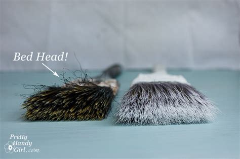 Cleaning Paint Brush with Frayed Bristles