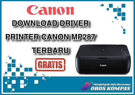 Canon MP287 driver terbaru dan update