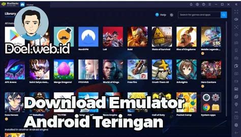 Emulator Android teringan di PC Indonesia