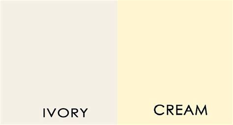 Perbedaan Warna Ivory dan Cream