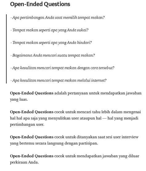 Pertanyaan Terbuka Indonesia