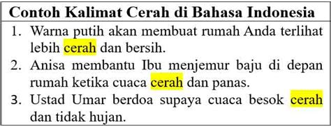 kalimat cerah indonesia