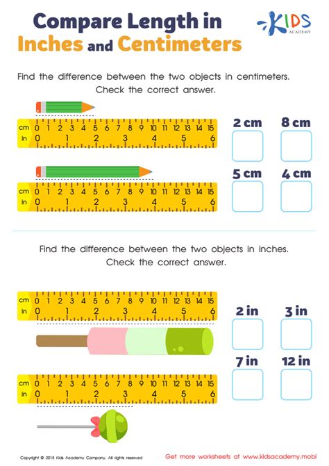 measuring inch and cm