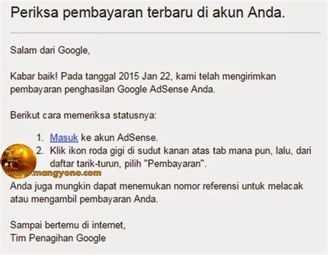 Mencairkan Adsense di Indonesia